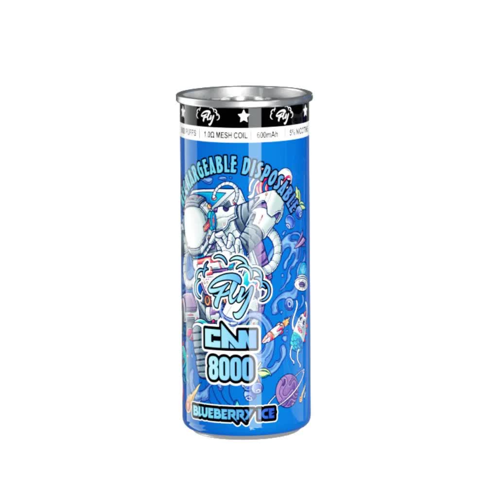FLY CAN BLUEBERRY ICE 8000 HITS